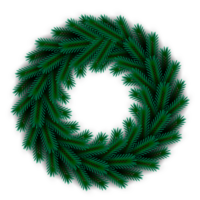 Christmas wreath design merry christmas door decoration element with christmas ball ribbon and snowflake and star png