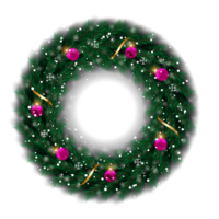 christmas wreath design merry christmas door decoration element with christmas ball ribbon and snowflake and star png