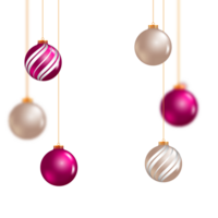 Kerstmis bal decoratie verzameling realistisch stijl en verschillend kleur elegant Kerstmis ballen en ornamenten png
