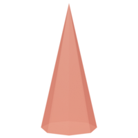 triangolo cono 3d rendere png