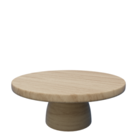 en bois étape podium ,bois assiette 3d rendre png