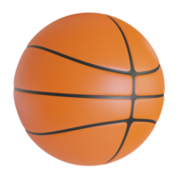 basketbal bal 3d render, sport uitrusting png