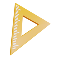 triangle ruler 3d Illustrations,school equipment png