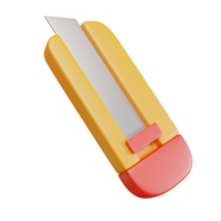 cutter knife 3d Illustrations,school equipment png