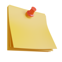 note paper 3d Illustrations,school equipment png