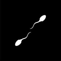 Silhouette of the Spermatozoa for Icon, Symbol, Art Illustration, Pictogram, Apps, Website, Logo Type or Graphic Design Element. Vector Illustration