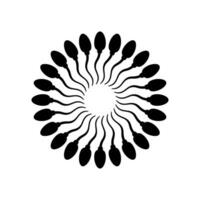 silueta de el espermatozoide para icono, símbolo, Arte ilustración, pictograma, aplicaciones, sitio web, logo tipo o gráfico diseño elemento. vector ilustración