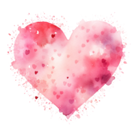 AI Generative Watercolor pastel Cupid love pink tone png