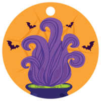 isolate halloween price tag halloween item png