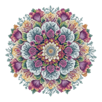 mandala diseño, vistoso mandala diseño, ai generado png