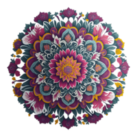 mandala diseño, vistoso mandala diseño, ai generado png