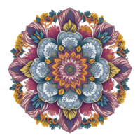 mandala design, färgrik mandala design, ai genererad png