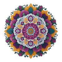 mandala conception, coloré mandala conception, ai généré png