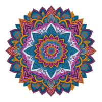 Mandala Design, Colorful Mandala Design, AI Generated png