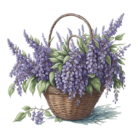 vattenfärg blommig korg, vattenfärg korg, blomma korg, vattenfärg blommig blomma design, vattenfärg blomma arrangemang blommig, vattenfärg blomma design, bröllop dekoration, ai genererad png