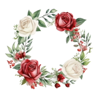 Watercolor Floral Flower Design, AI Generated png