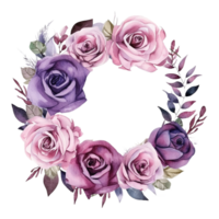 Aquarell Blumen- Blume Design, ai generiert png