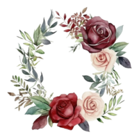 acuarela floral flor diseño, ai generado png