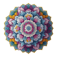 mandala disegno, colorato mandala disegno, ai generato png