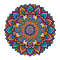 Mandala Design, Colorful Mandala Design, AI Generated png