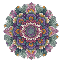 mandala diseño, vistoso mandala diseño, ai generado png