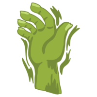 isolate zombie hand halloween item png