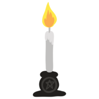 isolate candle halloween item png