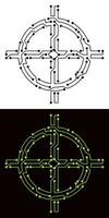 Tracking symbol created from circuit board vector