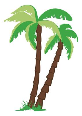 Palm tree in the drawing