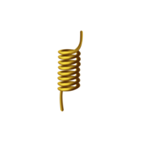 Compressed spring with pins realistic illustration illustration isolated. png