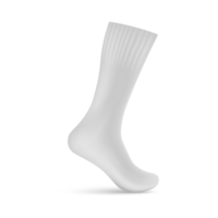 Mockup of sock pulled on imaginary leg, realistic illustration isolated. png