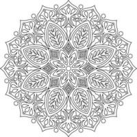 Mandala. Ethnic decorative element. Hand drawn backdrop. Islam, Arabic, Indian, ottoman motifs. vector