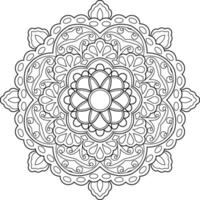 Mandala. Ethnic decorative element. Hand drawn backdrop. Islam, Arabic, Indian, ottoman motifs. vector