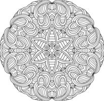 Mandala. Ethnic decorative element. Hand drawn backdrop. Islam, Arabic, Indian, ottoman motifs. vector