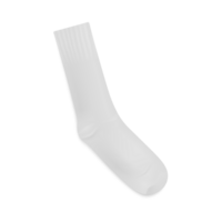 White long sock 3d realistic template illustration isolated on white. png