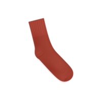 Template of red sock over ankle length, realistic illustration isolated. png