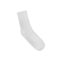 Single sock 3d realistic template illustration isolated on white. png