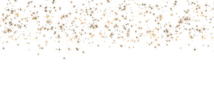 oro Brillantina papel picado en transparente antecedentes png