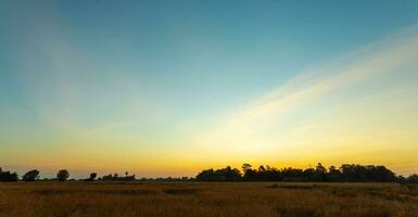 Beautiful sky at sunset, Nature background theme photo