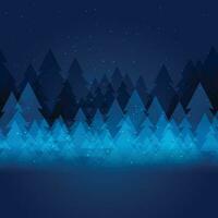 Winter season background, snowflakes on blue background vector