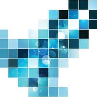 blue square abstract background vector