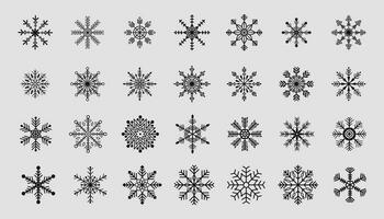 Vector Christmas Background. A cold winter with snowfall and ice crystals