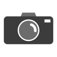 the black camera icon object - capturing moments in timeless style. vector