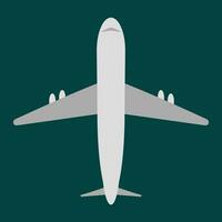 the white and silver plane object collection - elegant and modern. vector