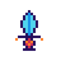 Pixel Art Game Sword png