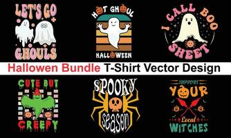 Halloween Shirt Bundle Spooky Bundle Halloween Bundle Vector Halloween designs vector design bundle eps design