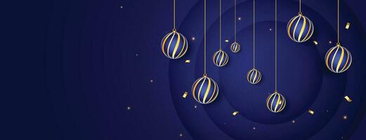 colorful shiny glowing Christmas balls. Xmas glass ball. Holiday decoration template. Vector illustration.