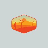 Mountain and forest illustration with minimalistic design. vector