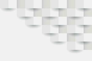 Abstract modern square background. White and grey geometric texture. vector illustration