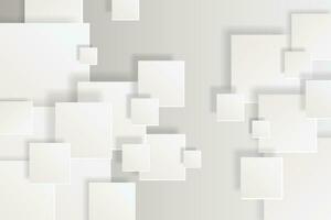 Abstract 3d modern square background. White and grey geometric pattern texture. vector art illustration